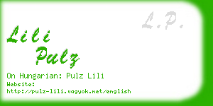 lili pulz business card